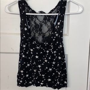 Black stars forever 21 tank